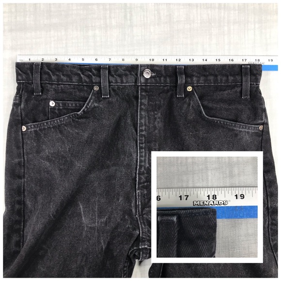 Vintage 90s Levis Mens 38x30 505 Black Jeans - Picture 11 of 15